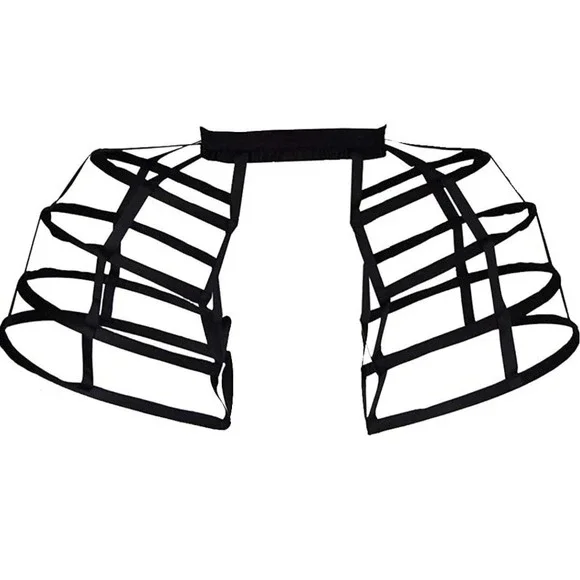 4 Hoops Skirt Petticoat Practical Half Slip Portable Bustle Cage Hoop Skirt Cage - Picture 6 of 7